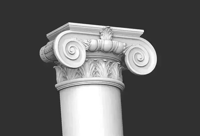 Columns Classical  Decoration N42 Low-poly 3D model