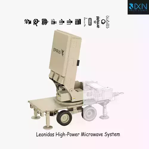 Leonidas High-Power Microwave System Radar 3D model