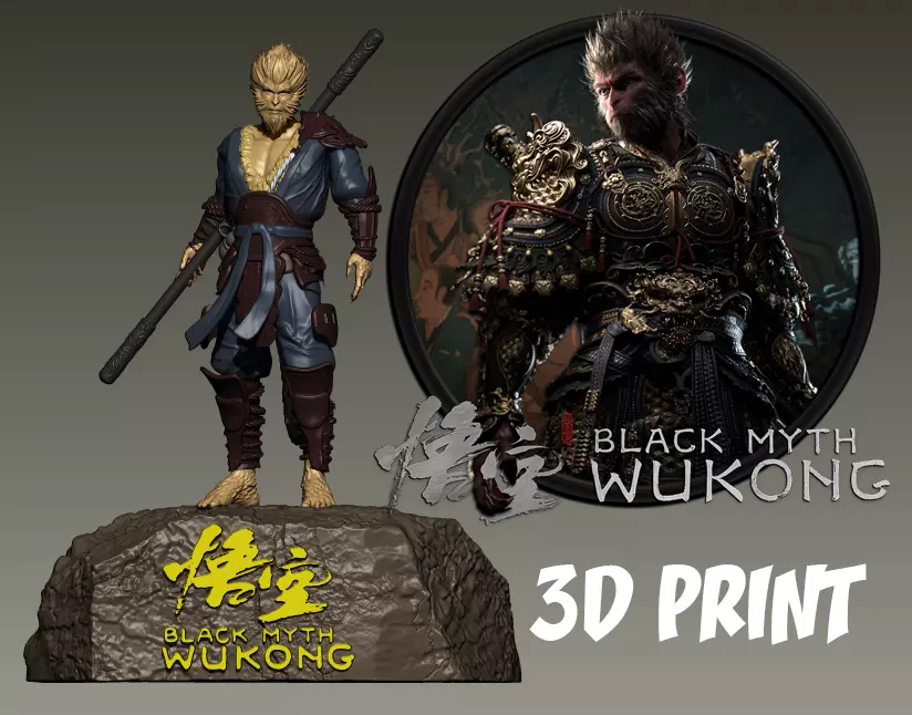 Black Myth Wukong - CHINA GAME - 3D Print 3D print model_0
