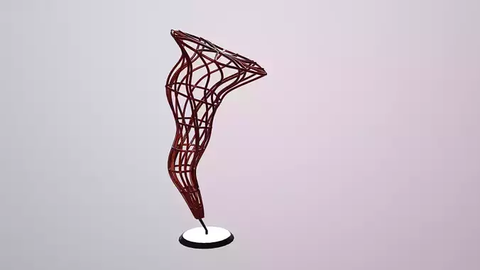 Indoor museum ornaments decorate modern minimalist sculpture 