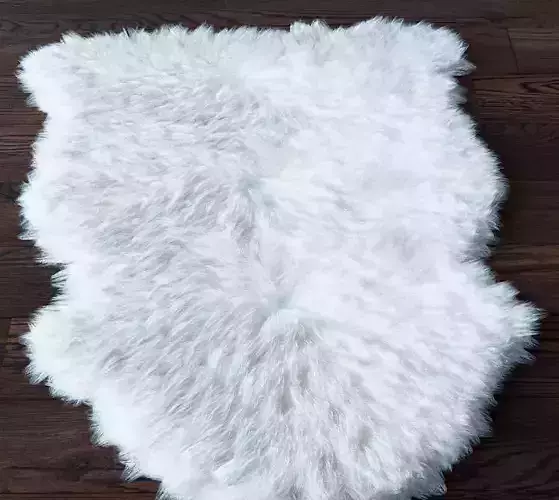 Sheepskin Fur Rug Model Skold  3D print model