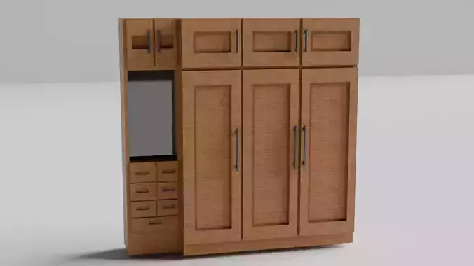 Realistic Traditional Cupboard 