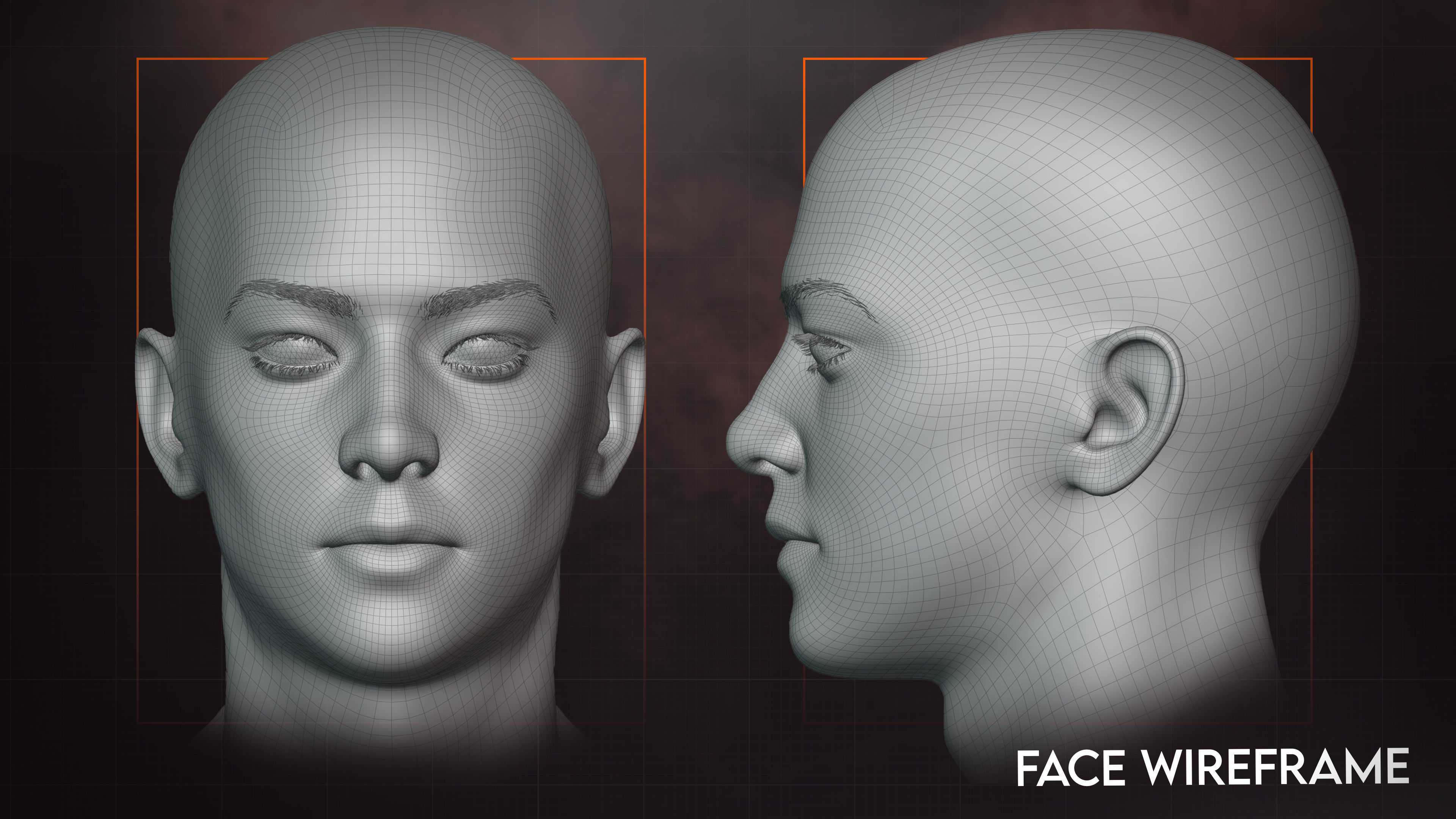 Male BaseMesh Vol 1 - Kim Low-poly 3D model_3