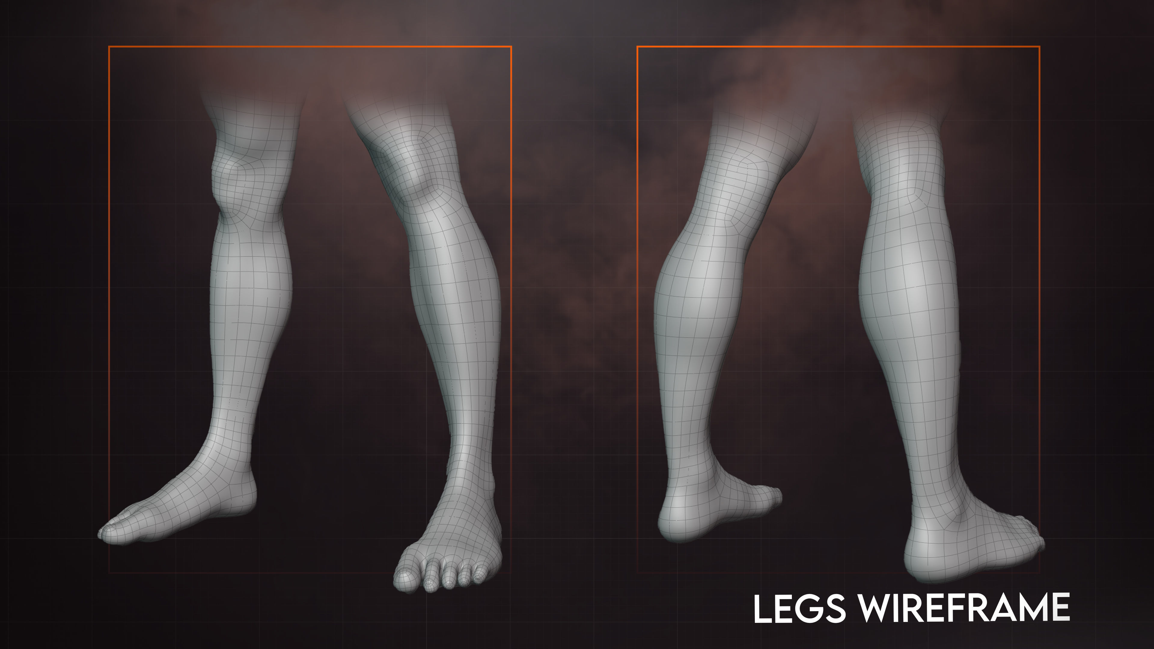 Male BaseMesh Vol 1 - Kim Low-poly 3D model_6