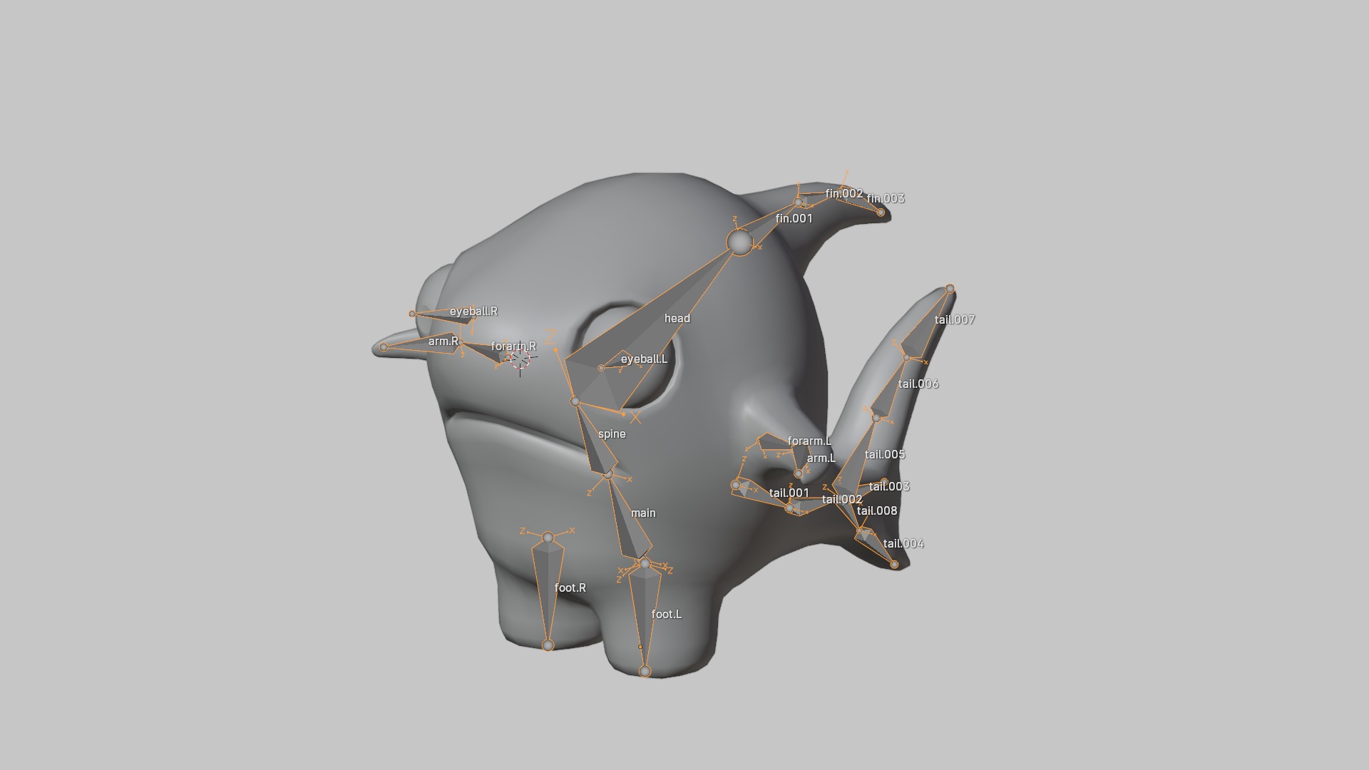 Baby shark Low-poly 3D model_6