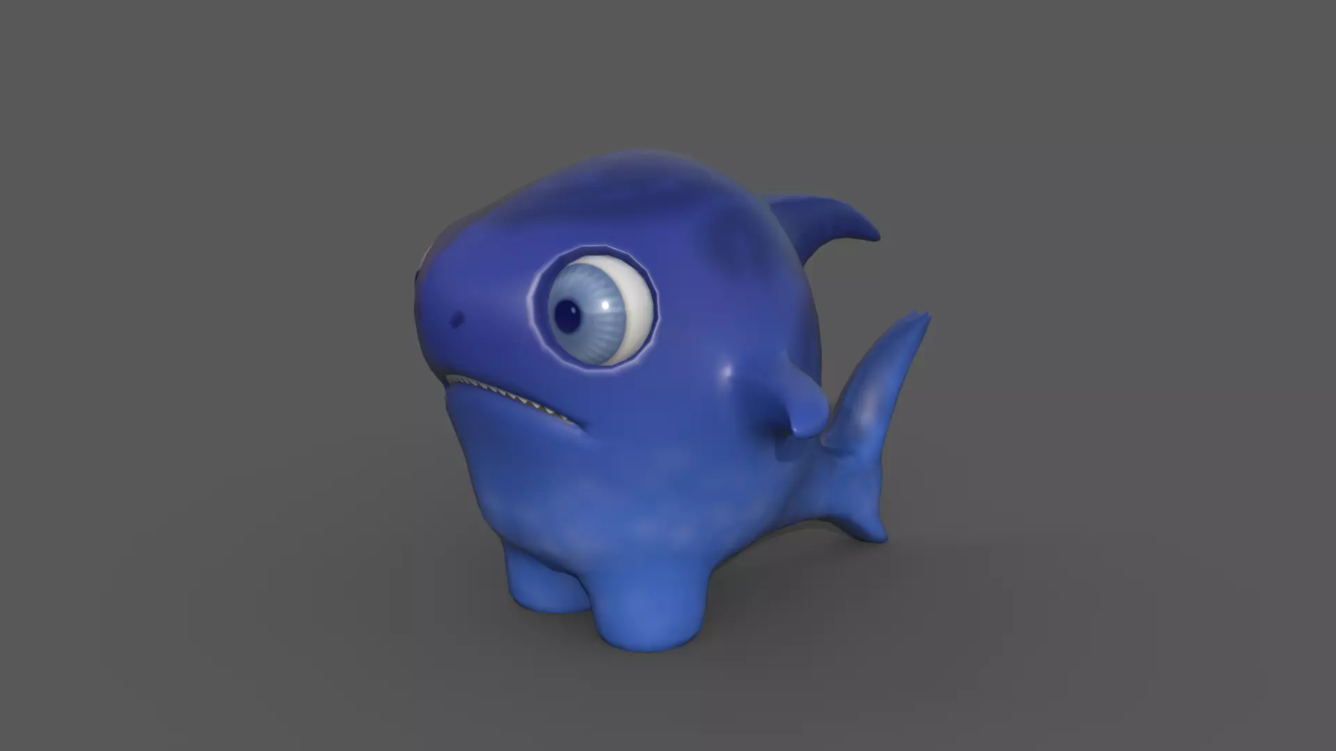 Baby shark Low-poly 3D model_0