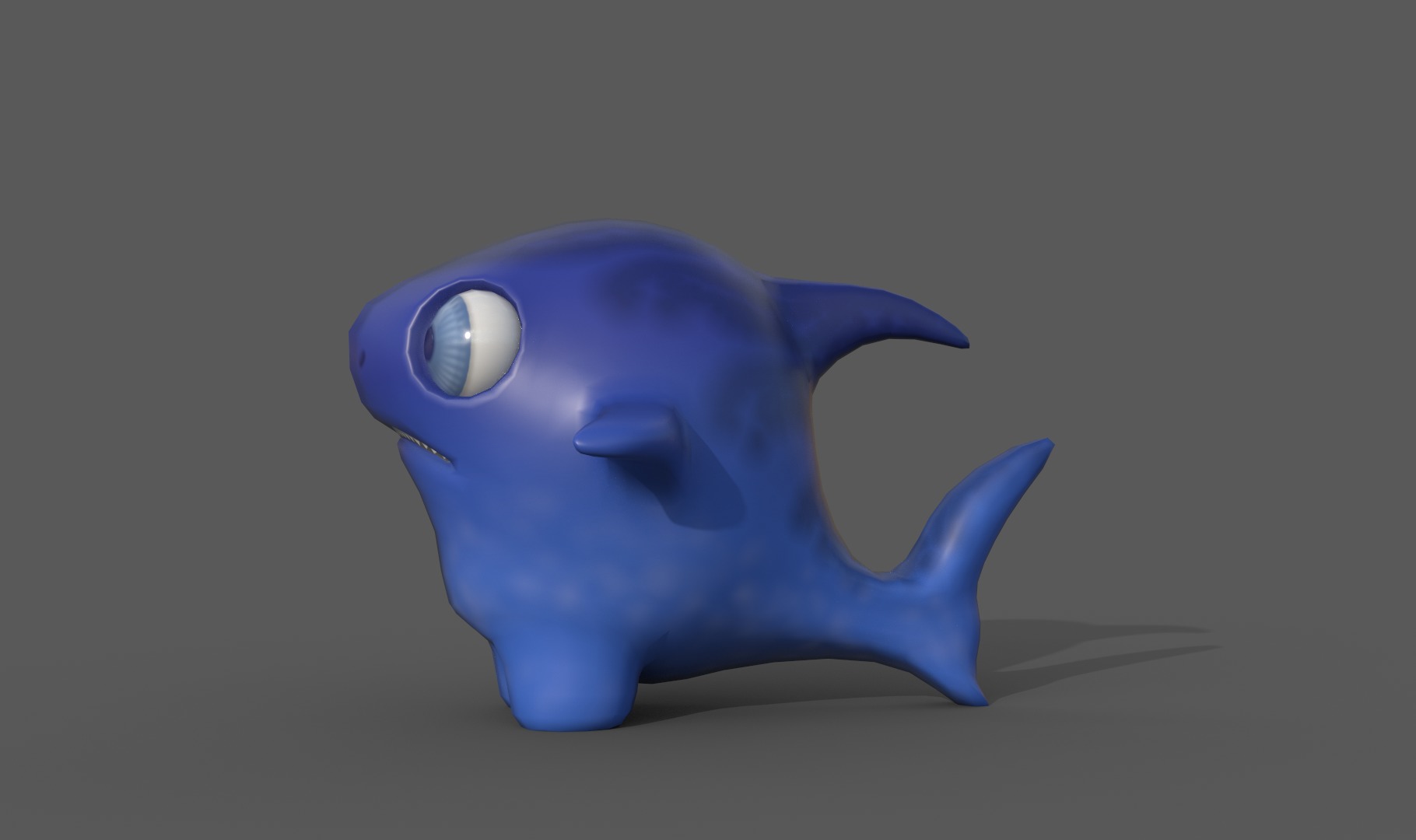 Baby shark Low-poly 3D model_4