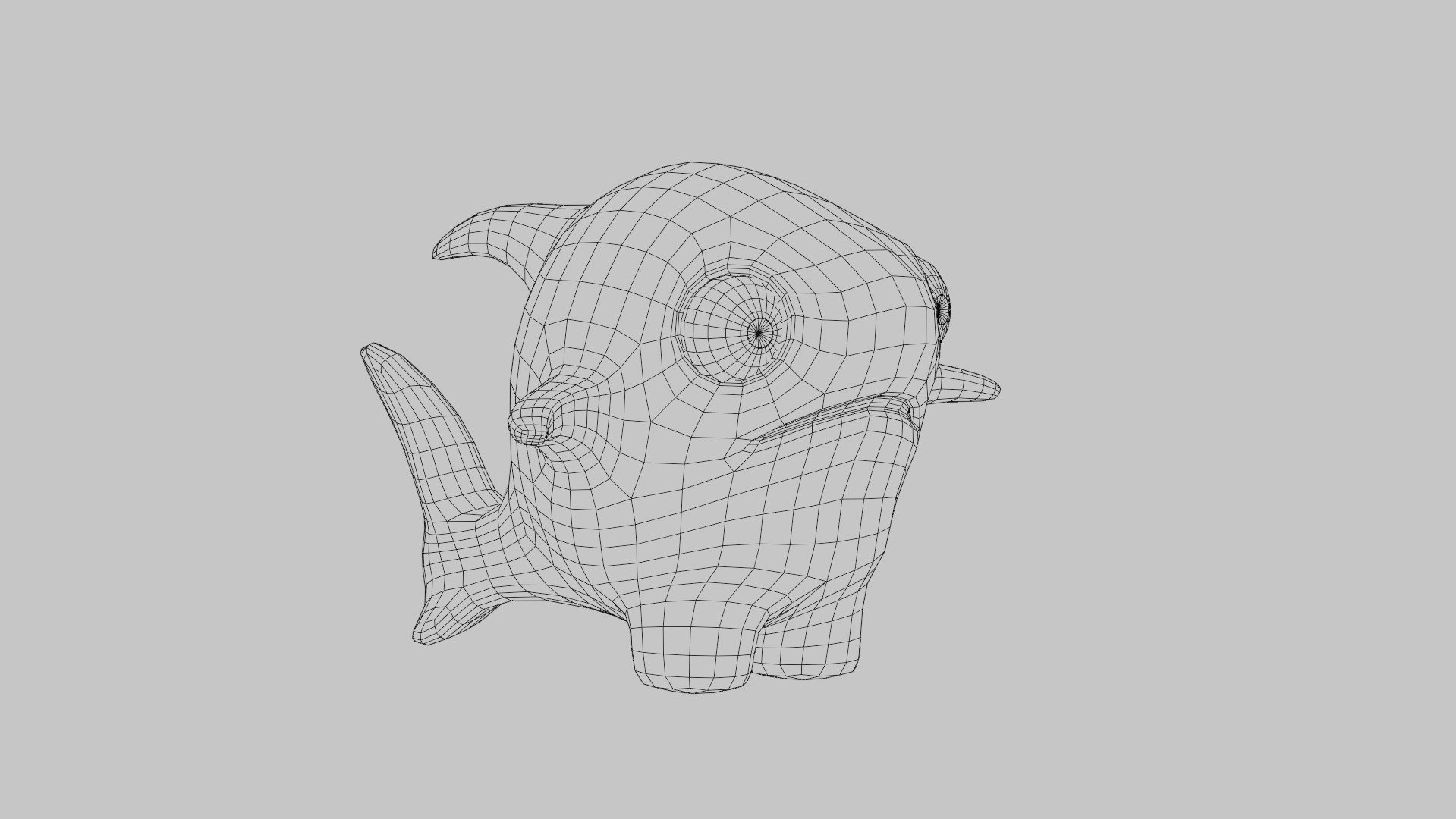 Baby shark Low-poly 3D model_5