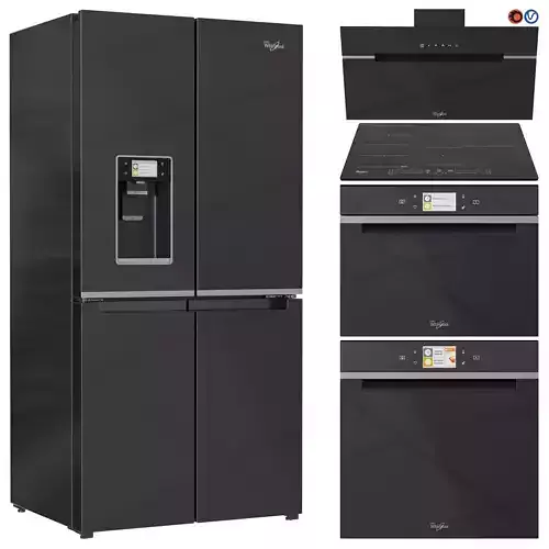 Whirlpool Appliance Collection Set 01 3D model
