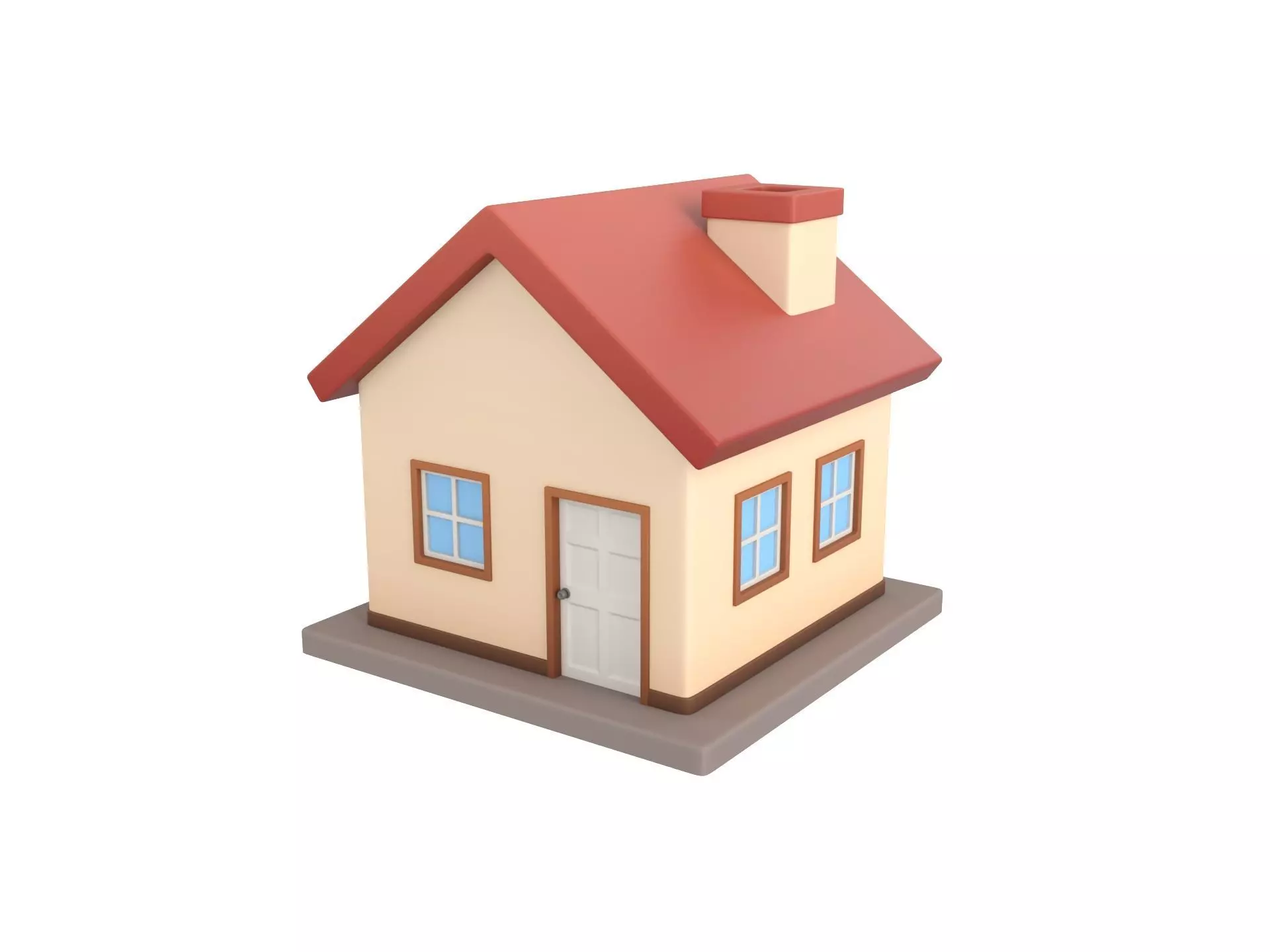 Cartoon House 3D model