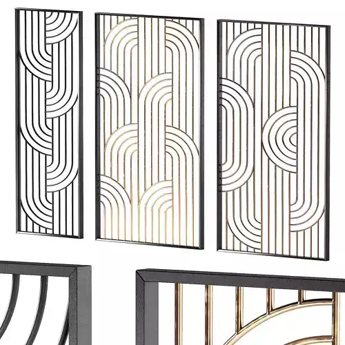 Room Dividers - Interior Partitions Modern metal arch pattern