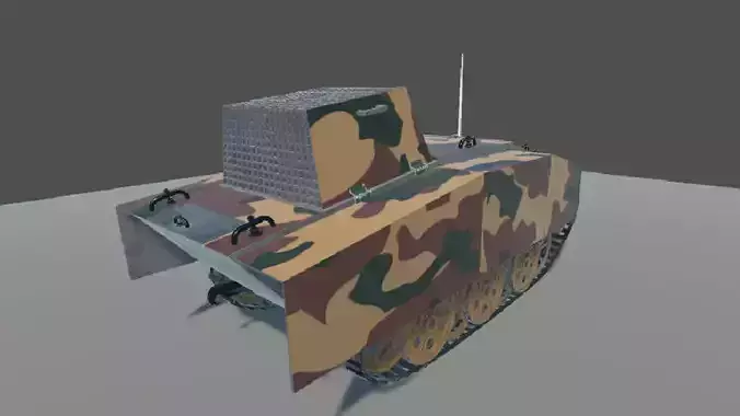 Sd Kfz 304 Springer2 3D Model Low-poly 3D model