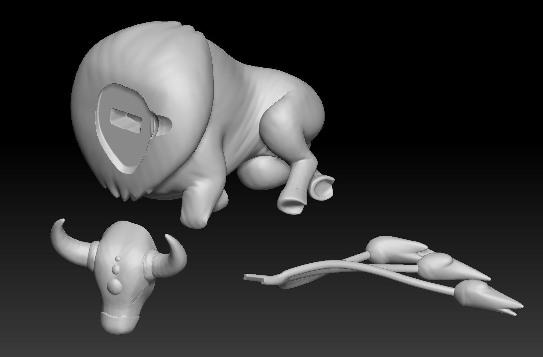 Pokemon Tauros 3D print model_2