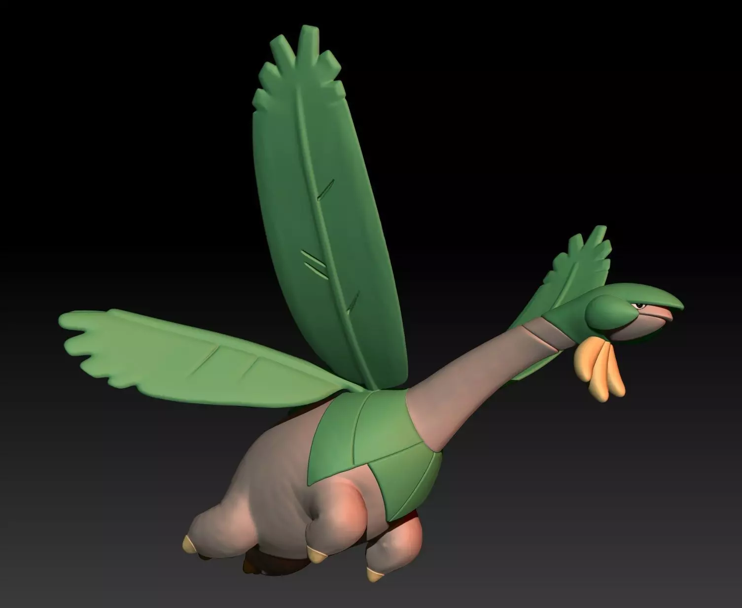Pokemon Tropius 3D print model