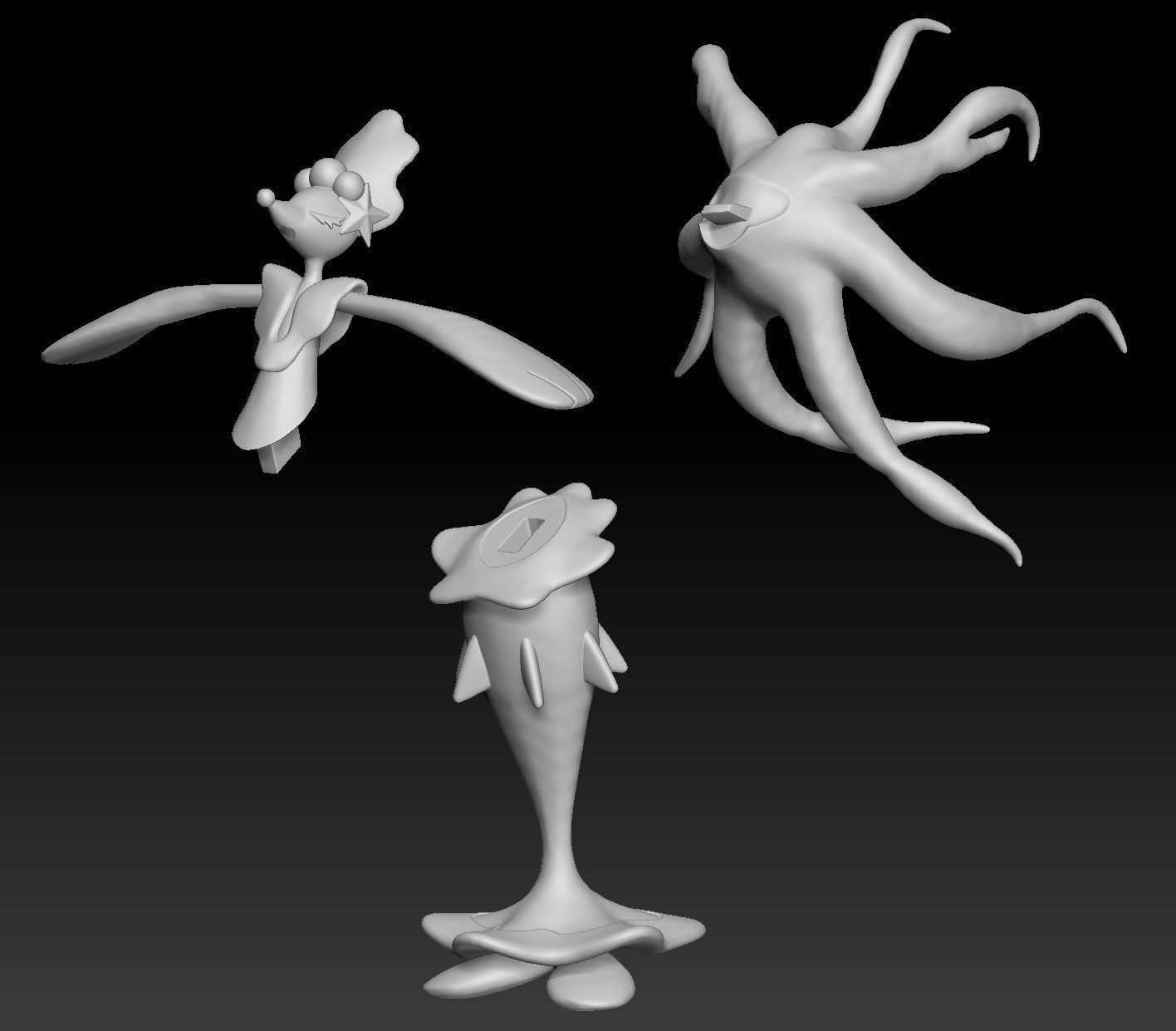 Pokemon Popplio Brionne Primarina 3D print model_4