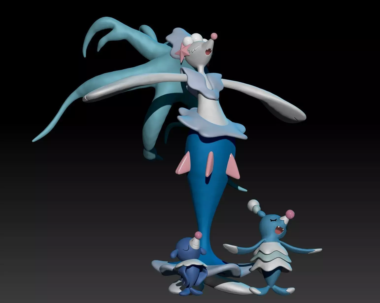 Pokemon Popplio Brionne Primarina 3D print model_0
