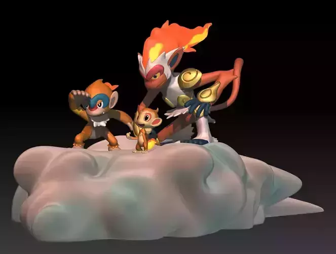 Pokemon Chimchar Monferno Infernape