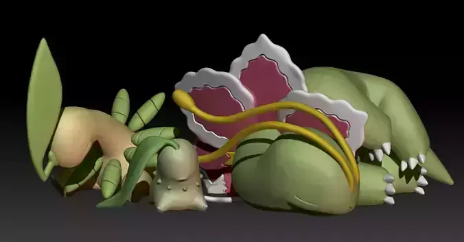 Pokemon Chikorita Bayleef Meganium