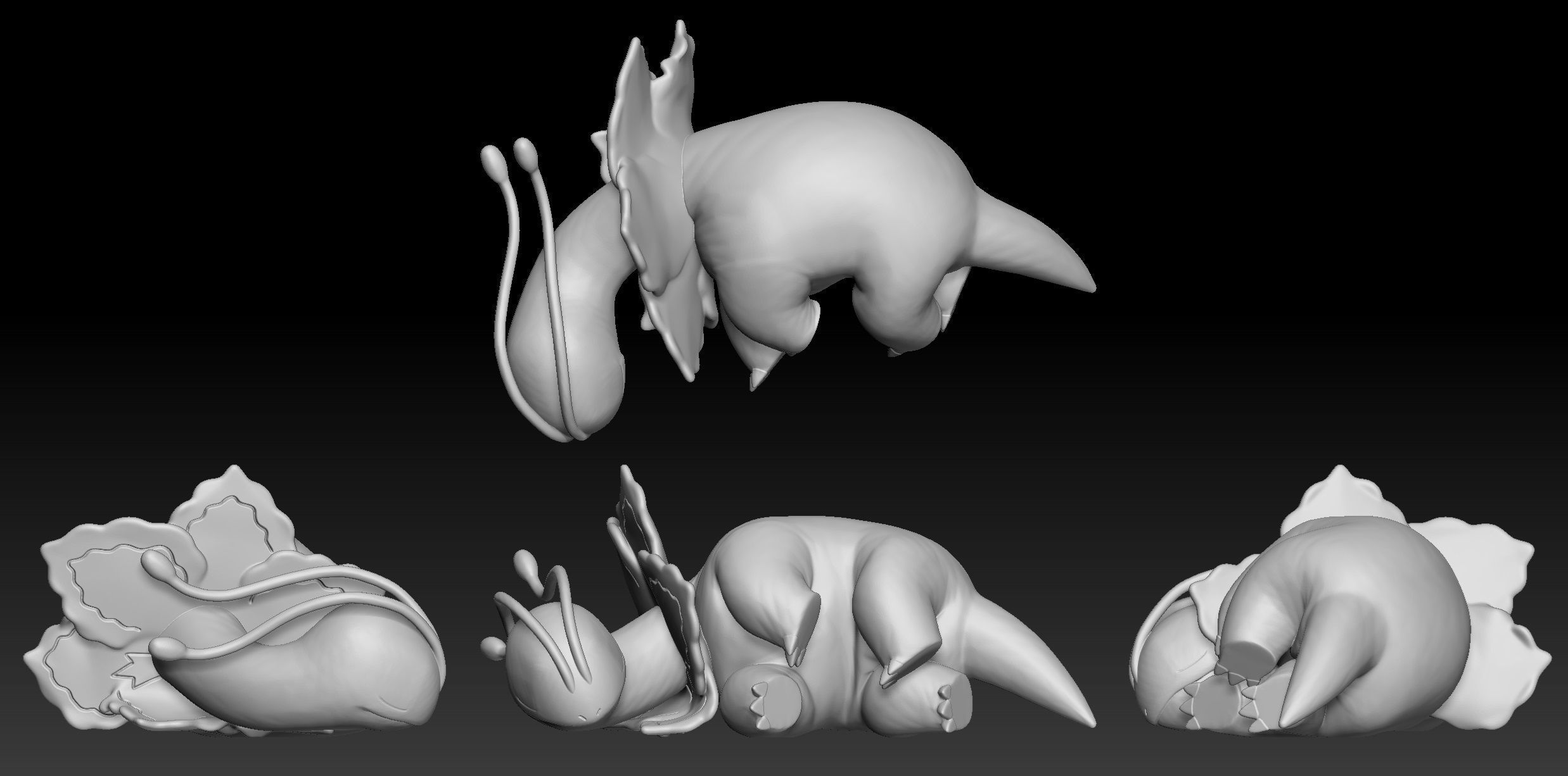 Pokemon Chikorita Bayleef Meganium 3D print model_3