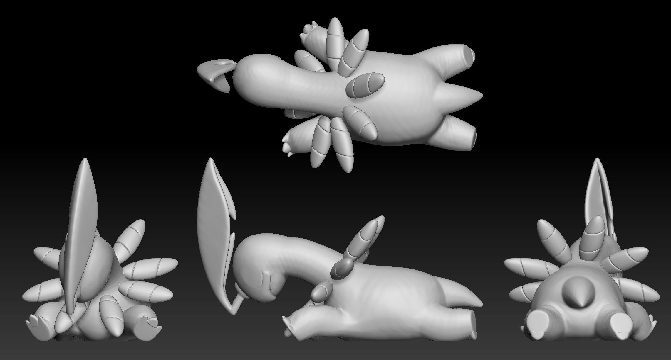 Pokemon Chikorita Bayleef Meganium 3D print model_2