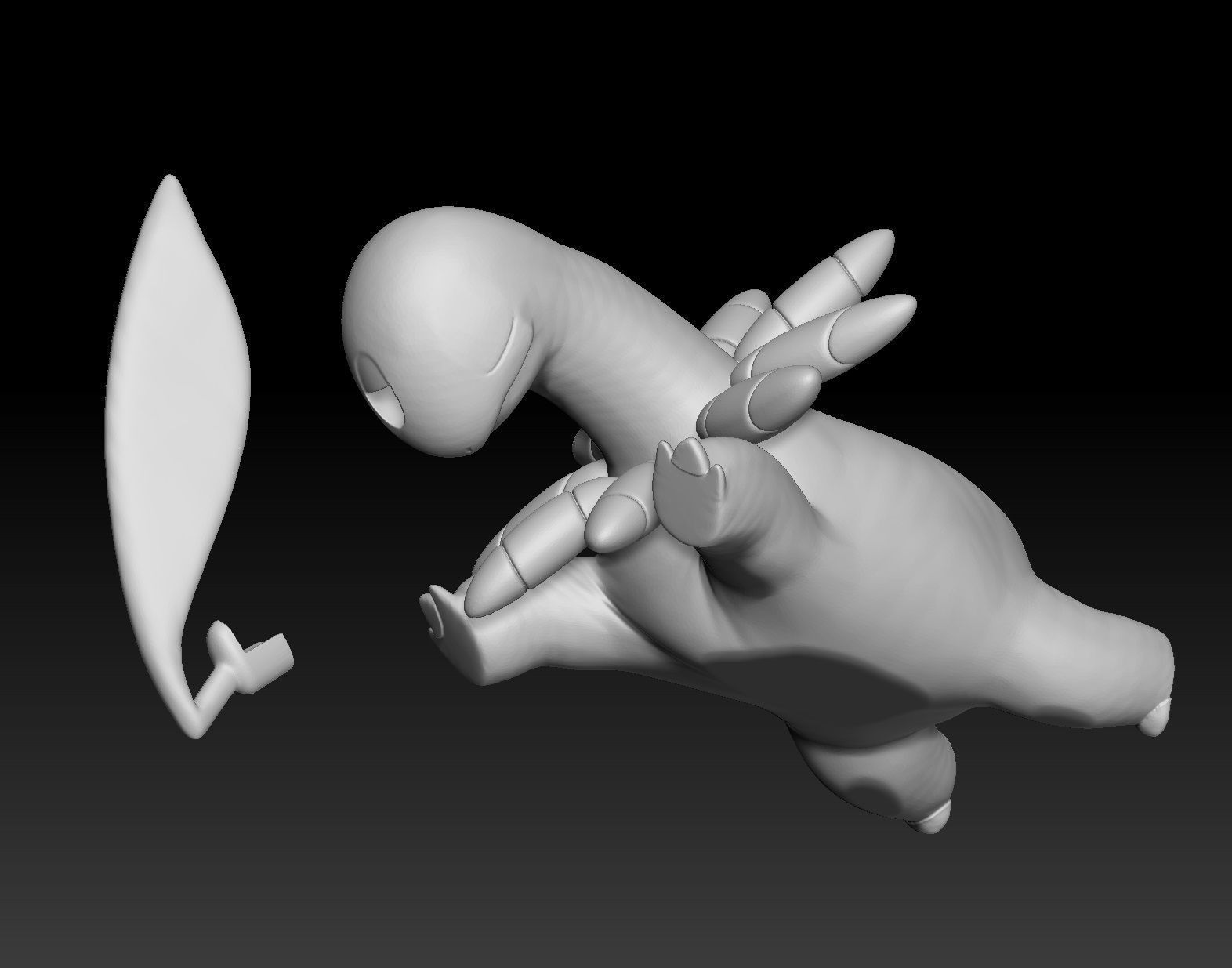 Pokemon Chikorita Bayleef Meganium 3D print model_5