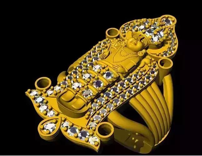Balaji Ring 3dm file 3D print model