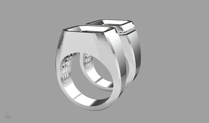rings 3D print model