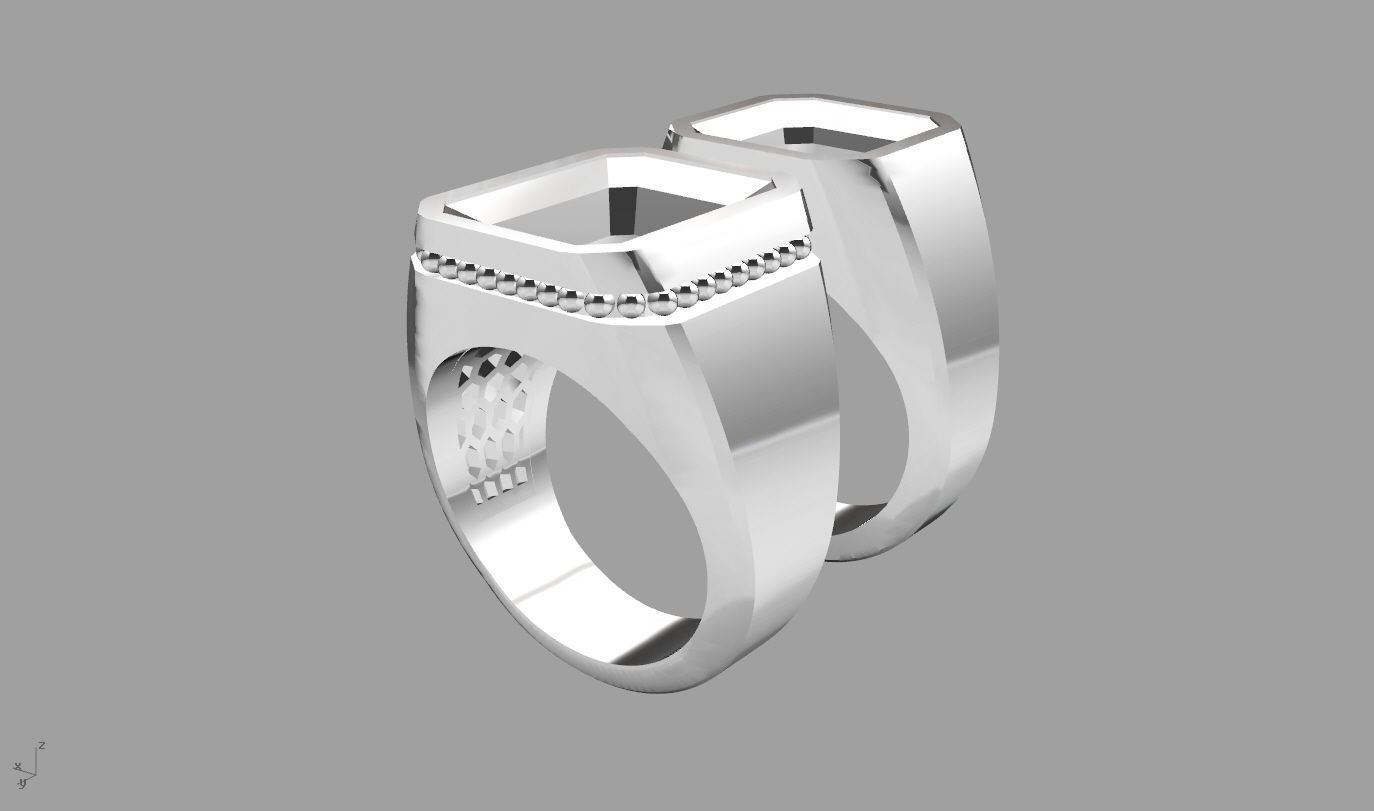 rings 3D print model_3