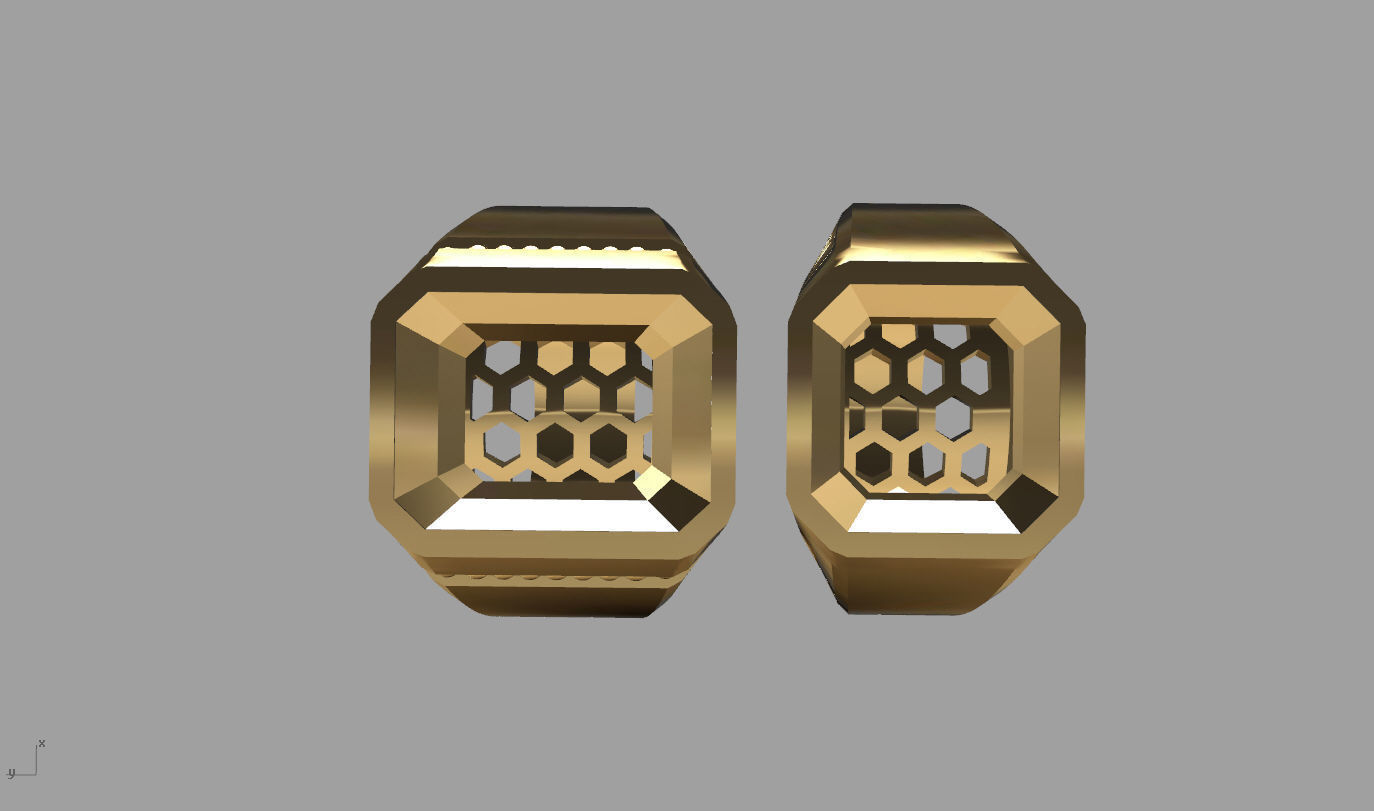 rings 3D print model_12