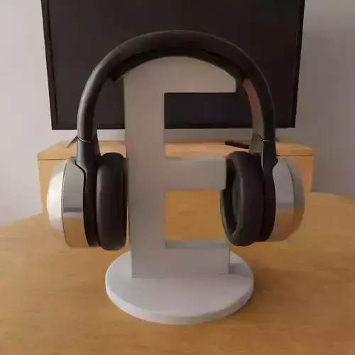headphone holder stand letter e