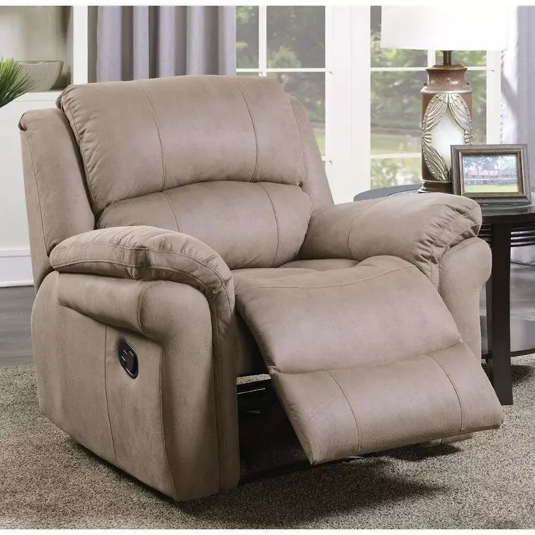 Bull Arles Wide Faux Leather Standard Recliner - 5 Colour 3D model_0
