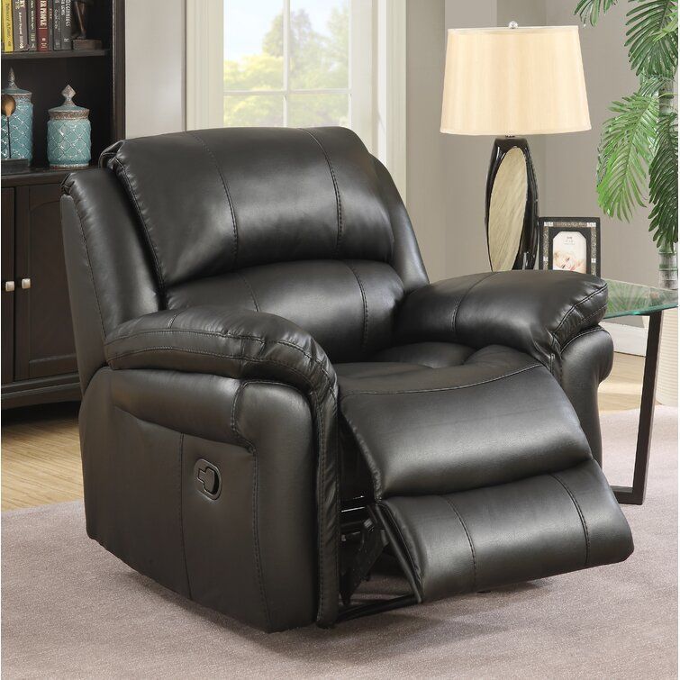 Bull Arles Wide Faux Leather Standard Recliner - 5 Colour 3D model_2