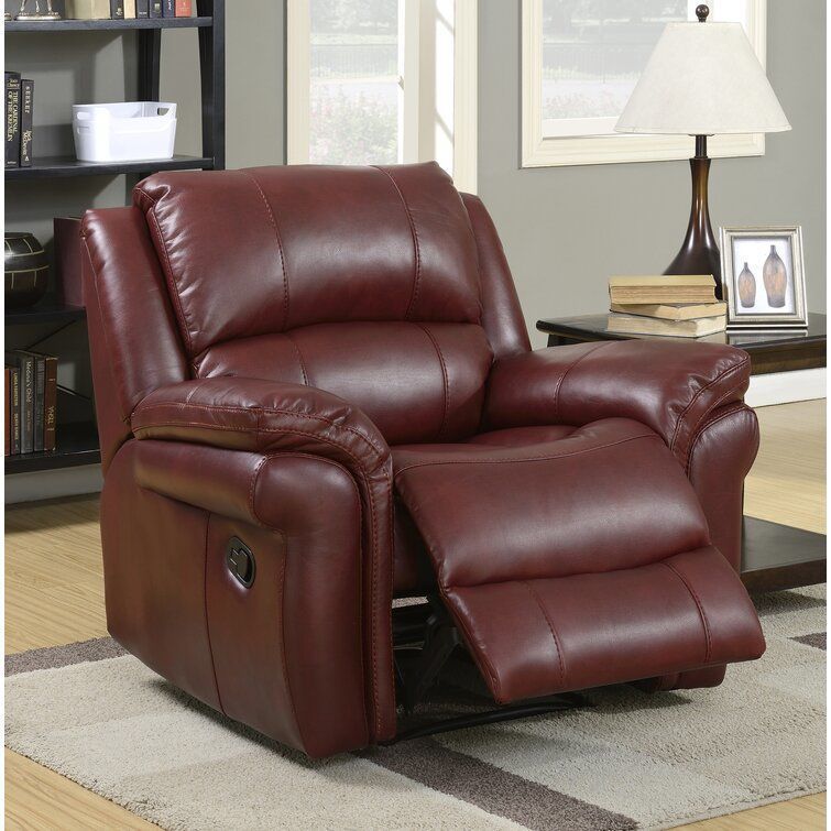 Bull Arles Wide Faux Leather Standard Recliner - 5 Colour 3D model_3