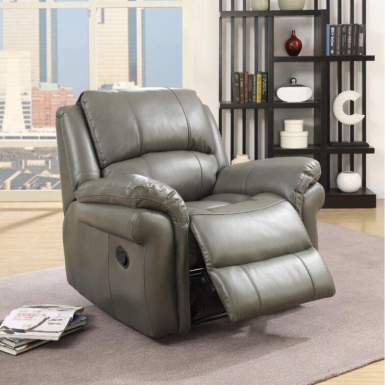 Bull Arles Wide Faux Leather Standard Recliner - 5 Colour 3D model_8