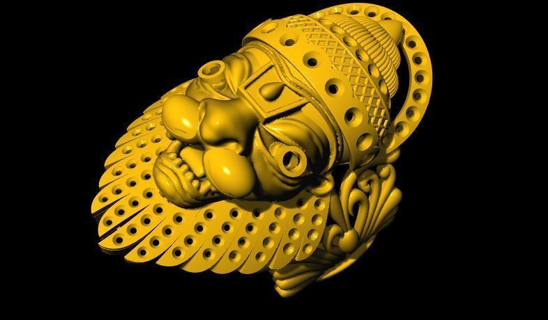 narsimha ring 3dm file 3D print model_4