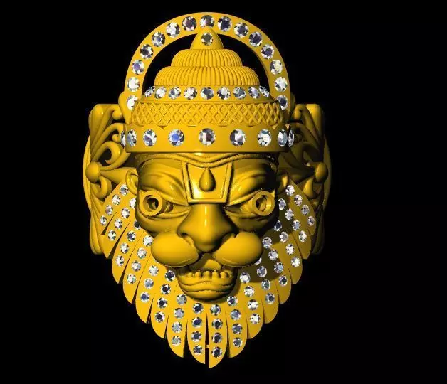 narsimha ring 3dm file 3D print model_0