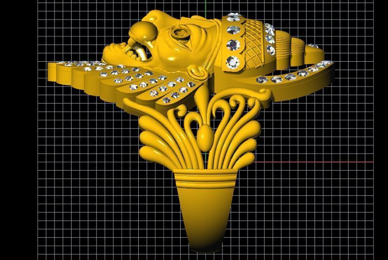 narsimha ring 3dm file 3D print model_7