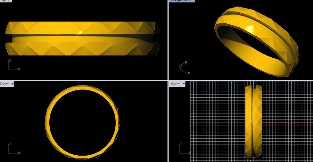 plain Ring 3dm file 3D print model_1