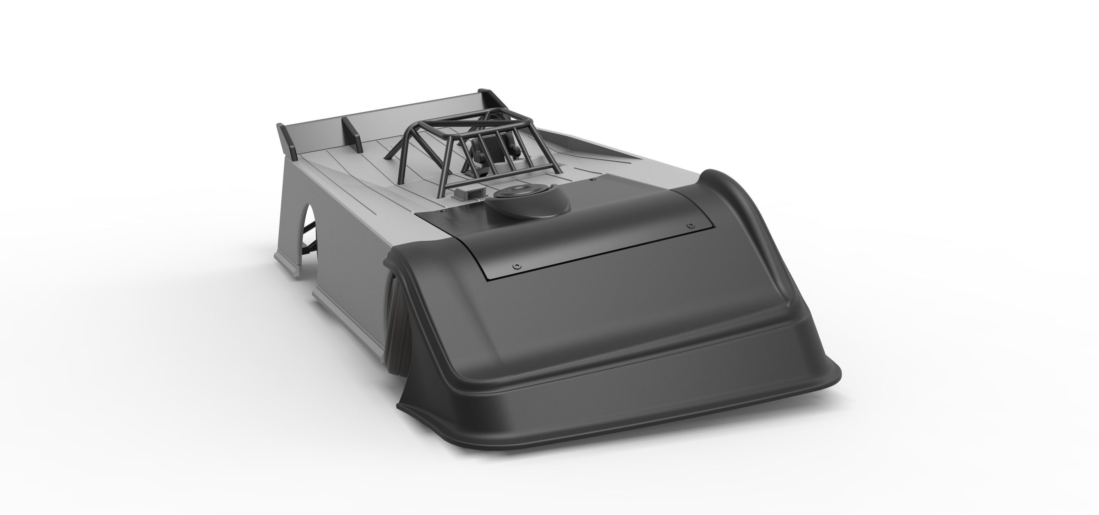 Super Dirt Late model while turning V2 Scale 1 to 25 3D print model_26