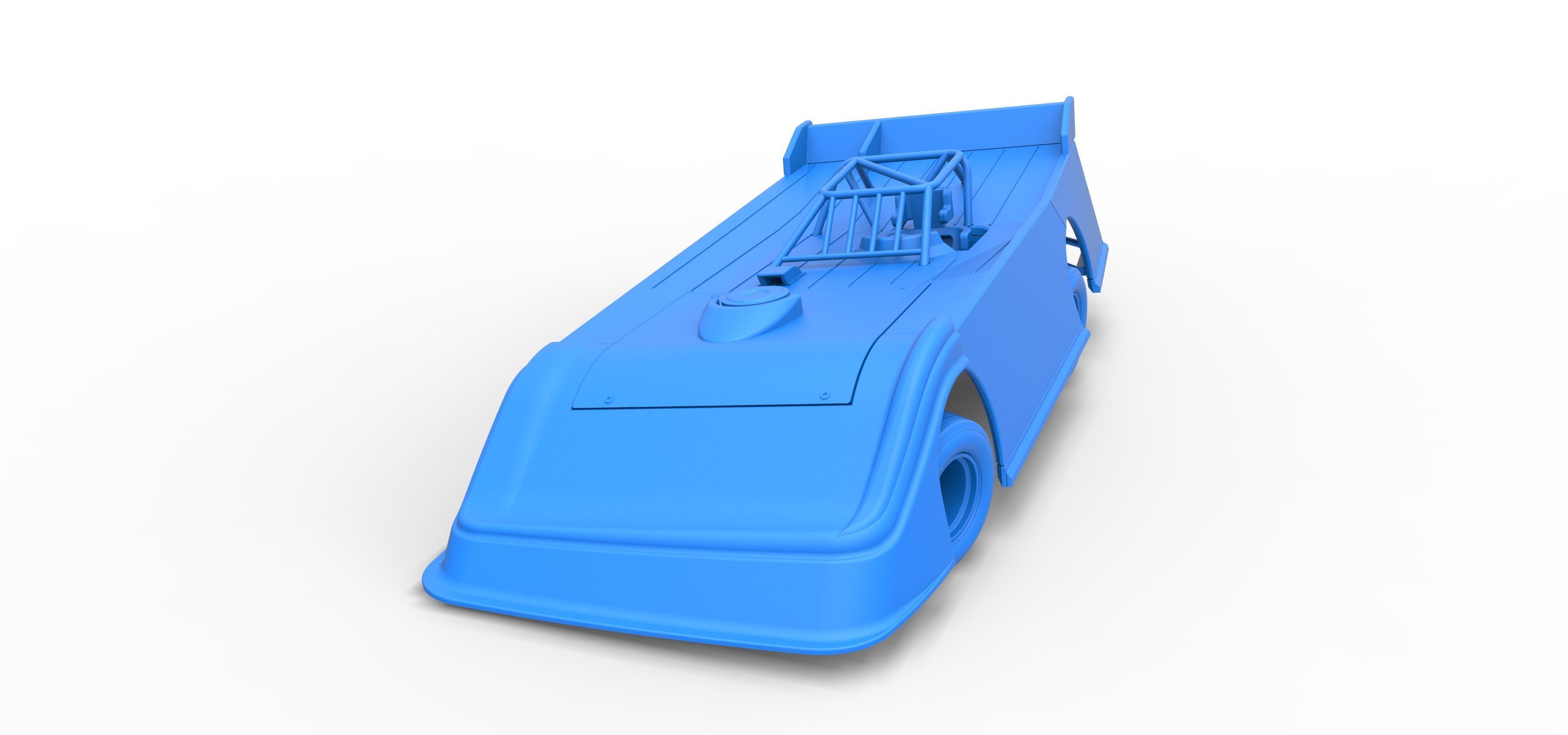 Super Dirt Late model while turning V2 Scale 1 to 25 3D print model_32