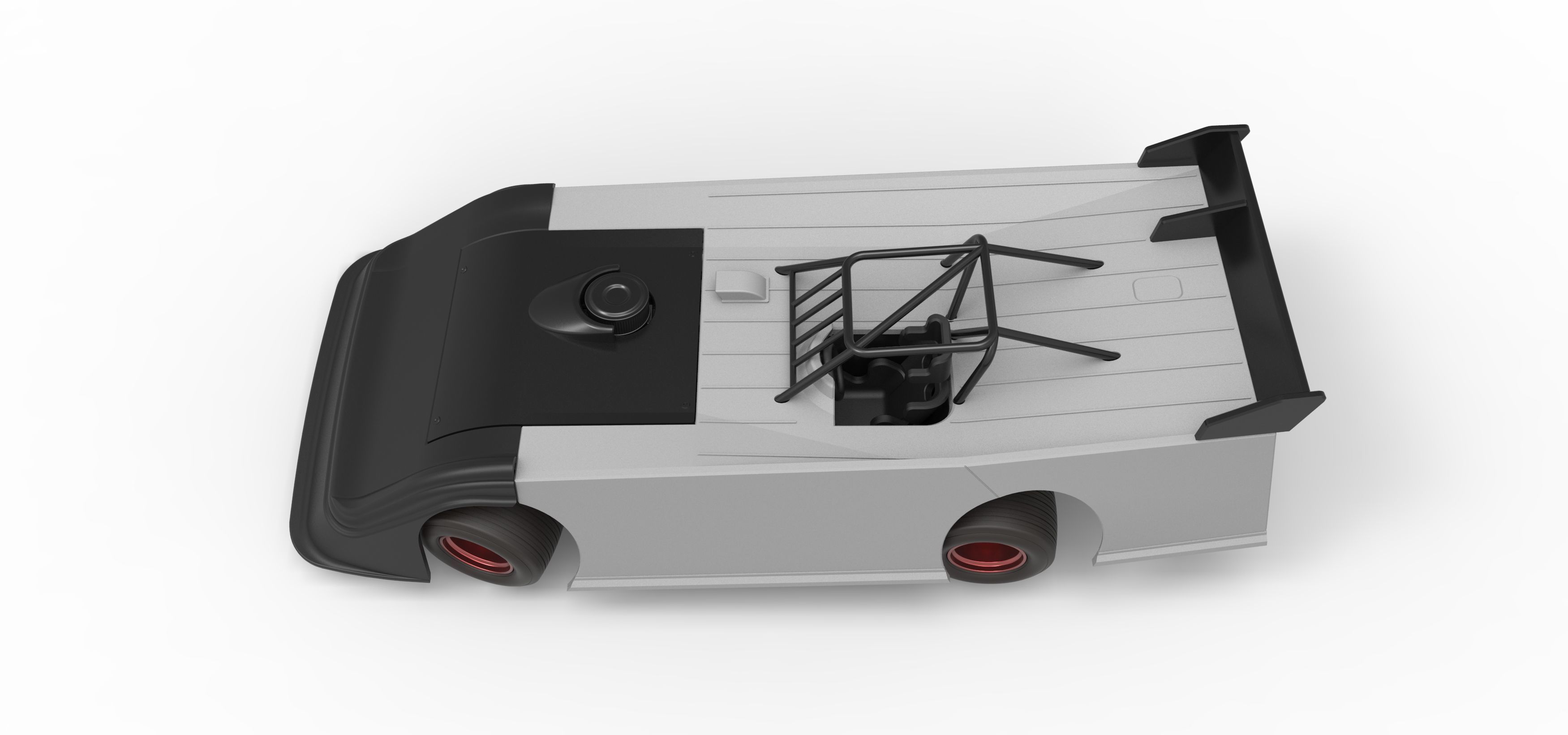 Super Dirt Late model while turning V2 Scale 1 to 25 3D print model_10