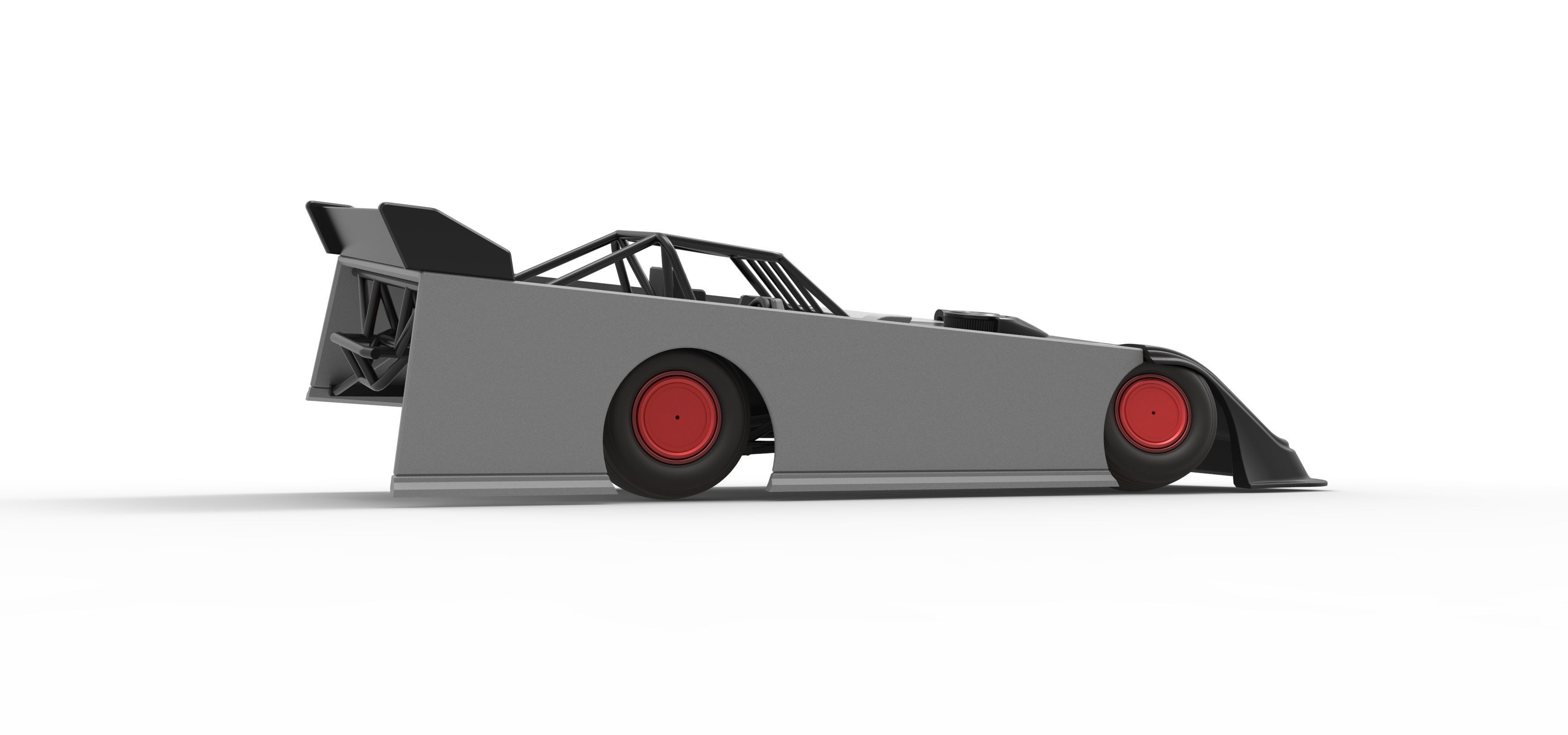 Super Dirt Late model while turning V2 Scale 1 to 25 3D print model_21