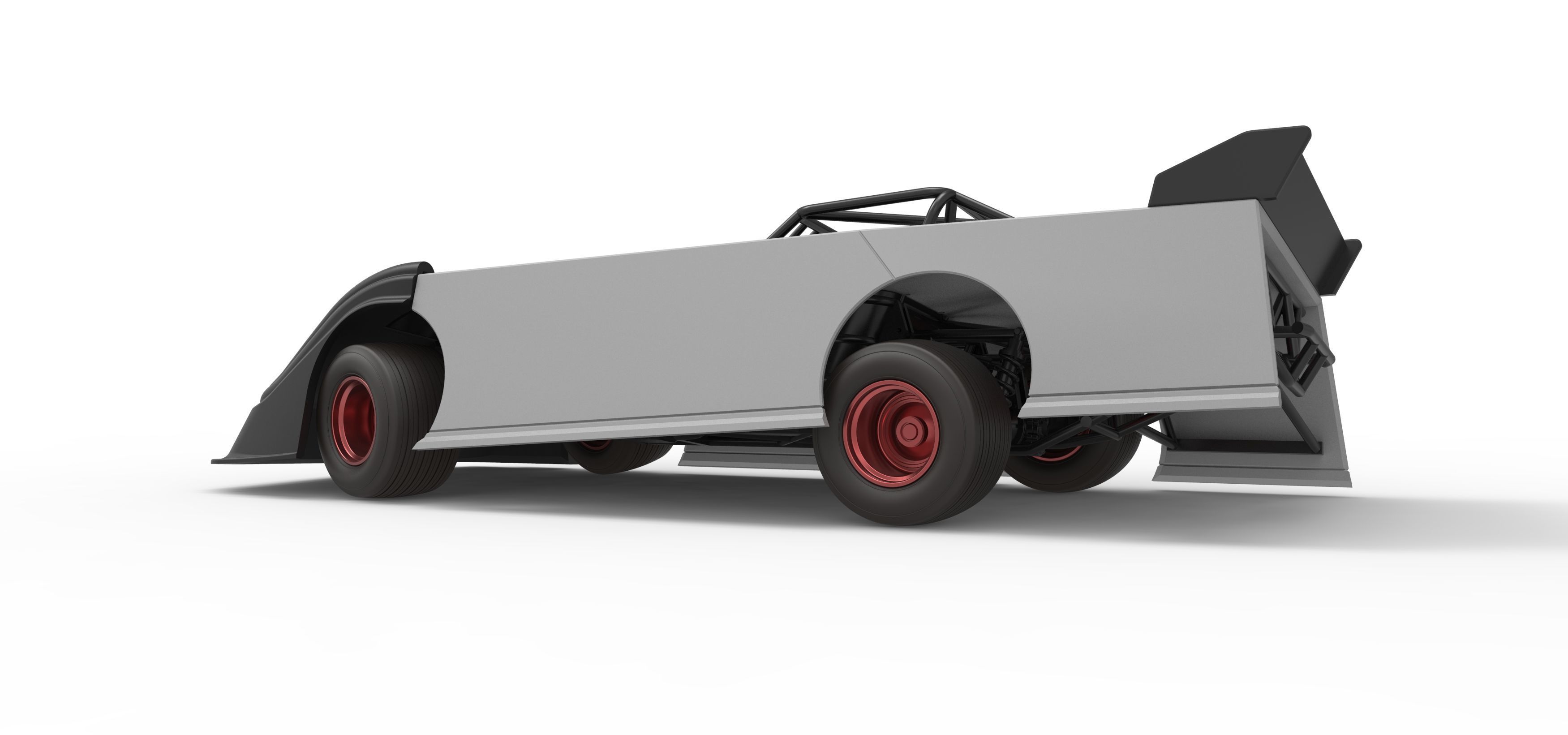 Super Dirt Late model while turning V2 Scale 1 to 25 3D print model_13