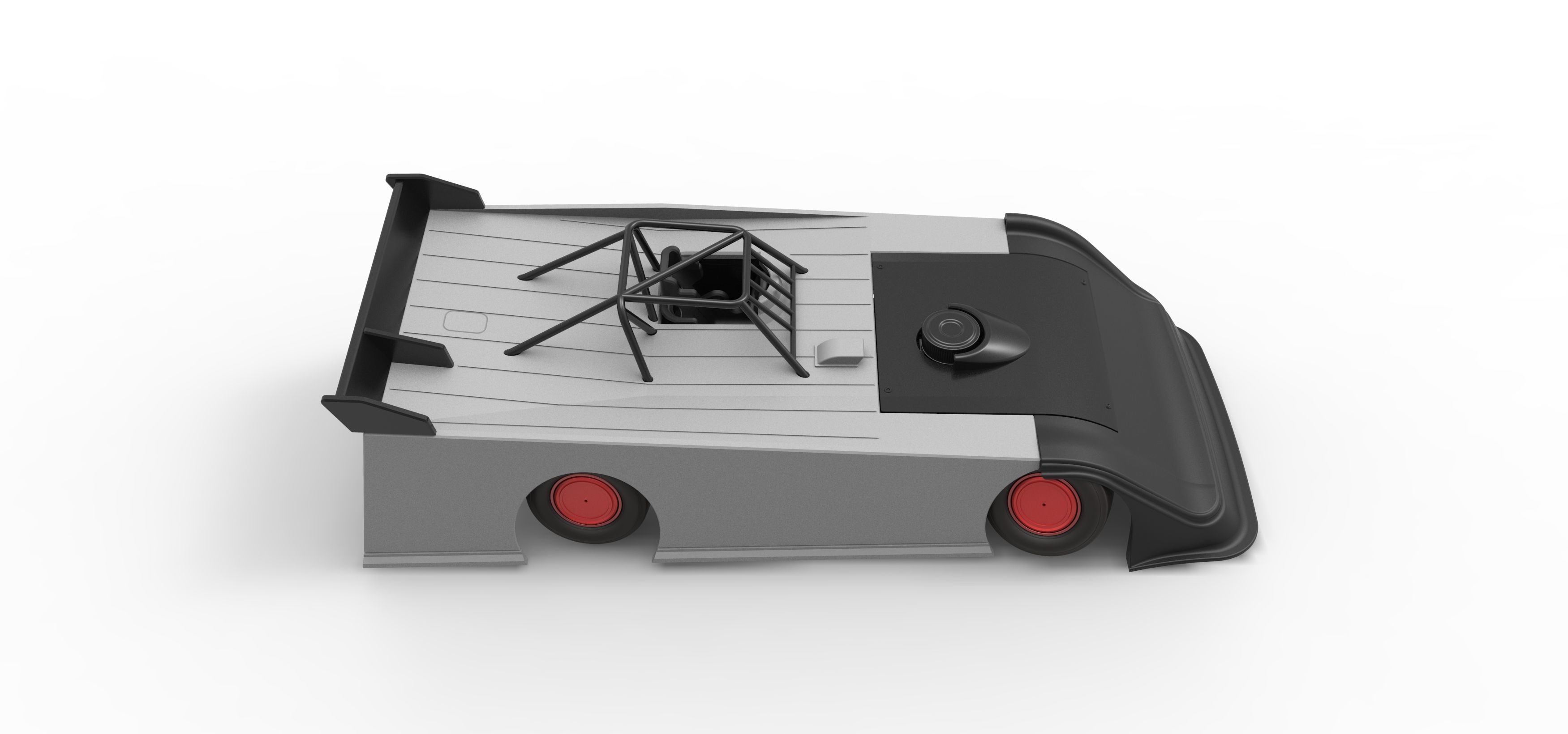 Super Dirt Late model while turning V2 Scale 1 to 25 3D print model_23