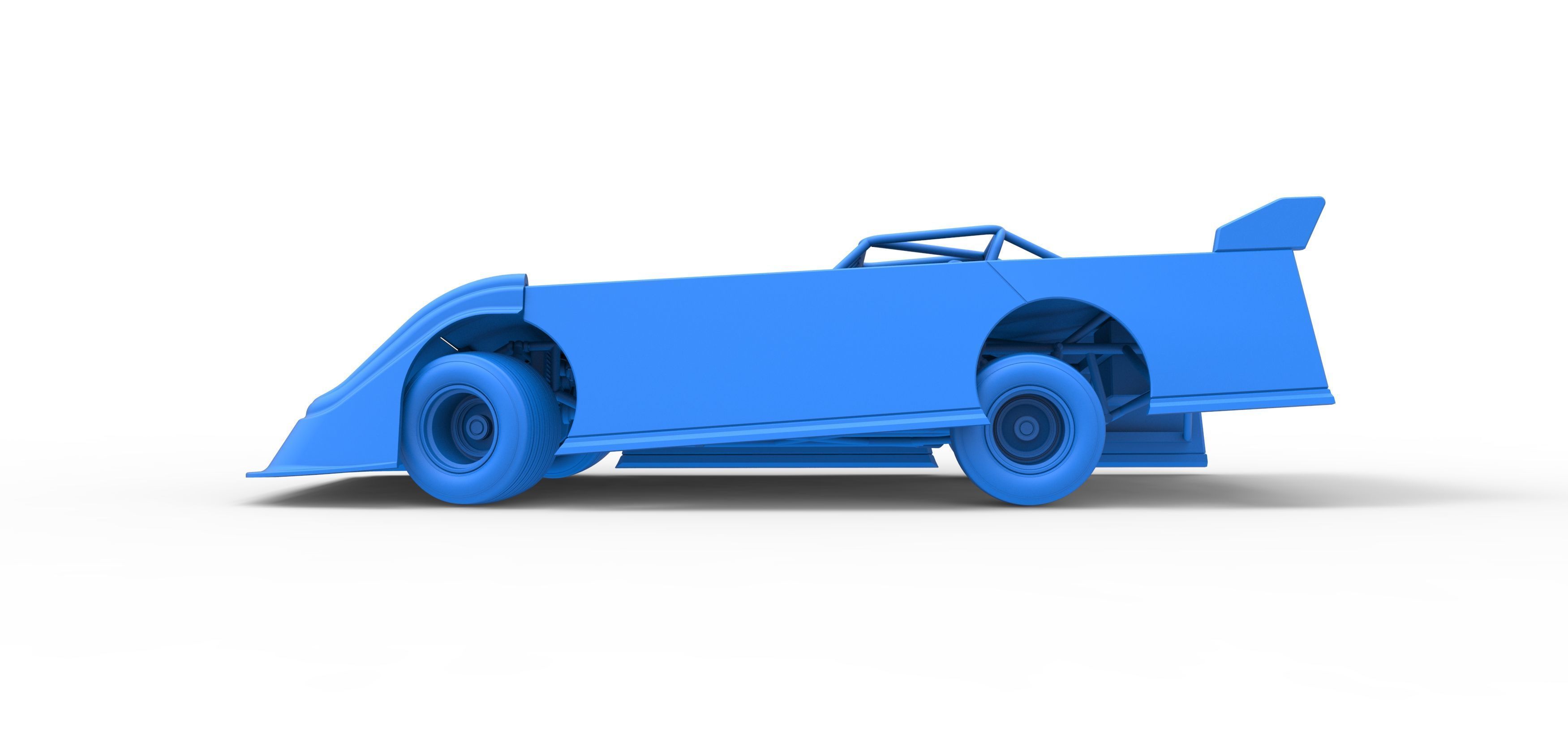 Super Dirt Late model while turning V2 Scale 1 to 25 3D print model_36