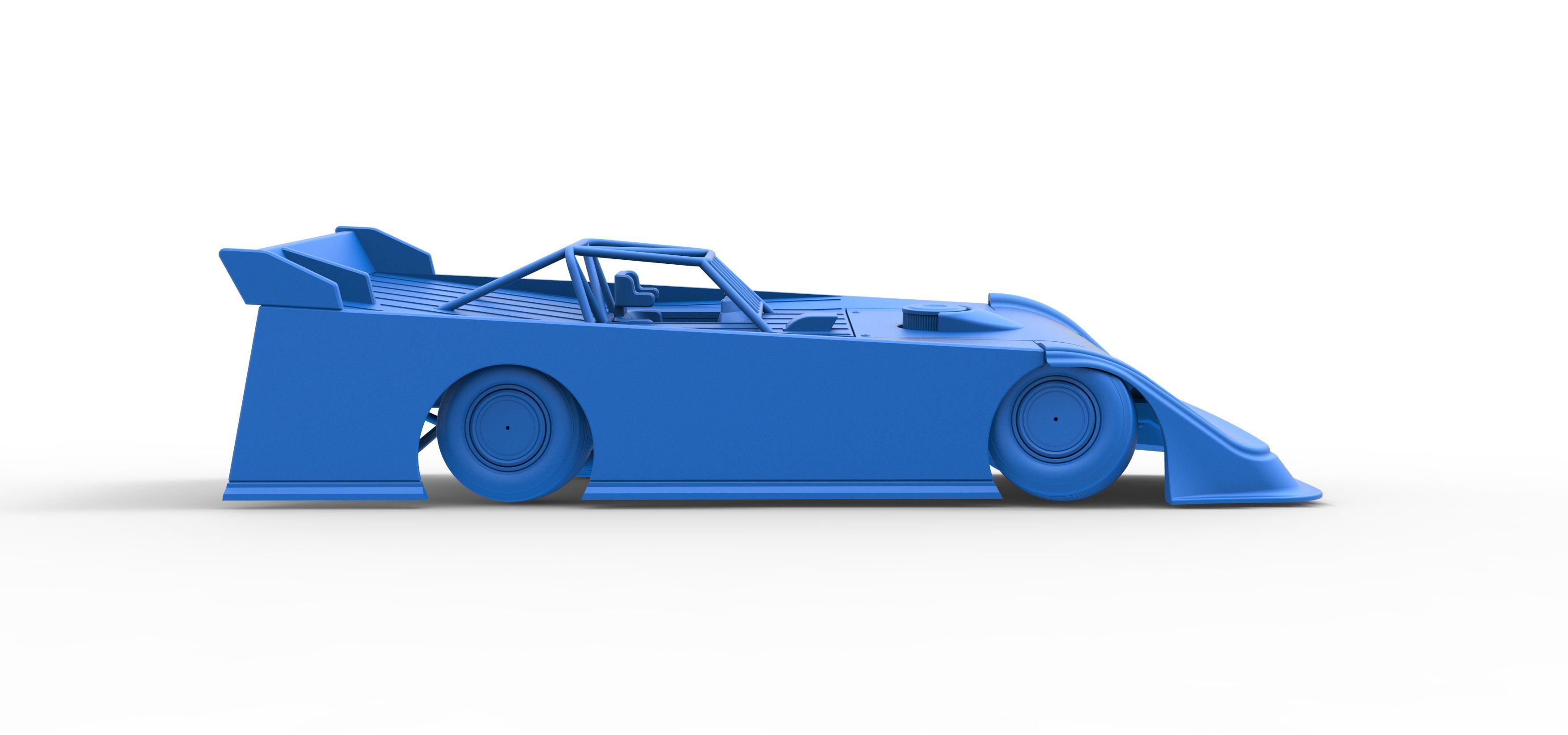 Super Dirt Late model while turning V2 Scale 1 to 25 3D print model_49