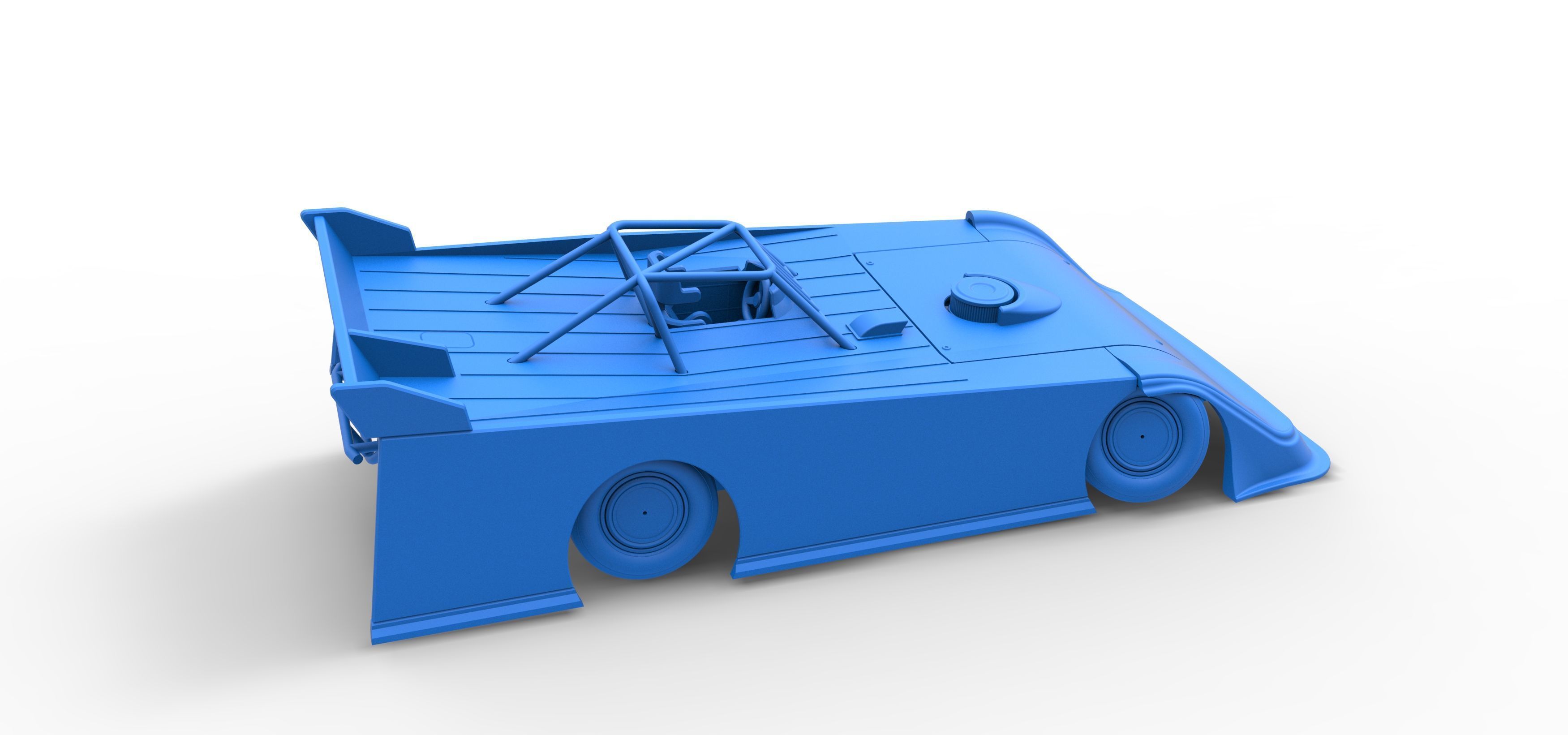 Super Dirt Late model while turning V2 Scale 1 to 25 3D print model_47