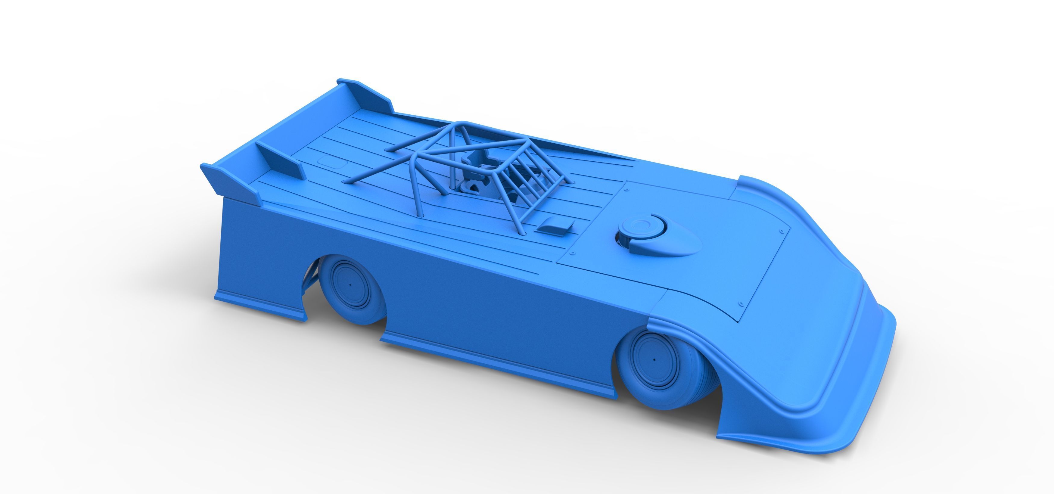 Super Dirt Late model while turning V2 Scale 1 to 25 3D print model_51