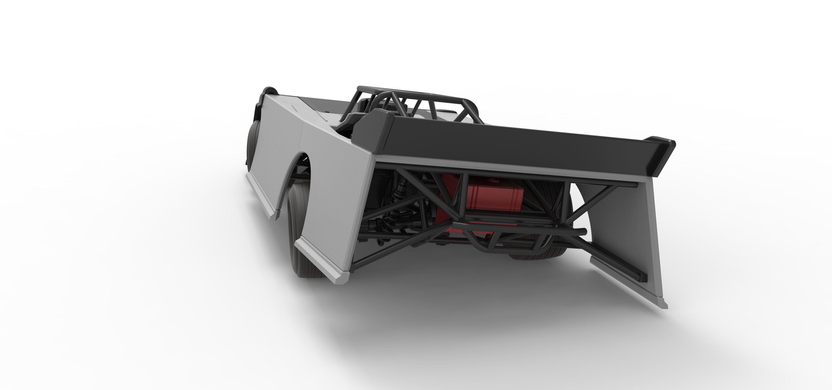 Super Dirt Late model while turning V2 Scale 1 to 25 3D print model_14