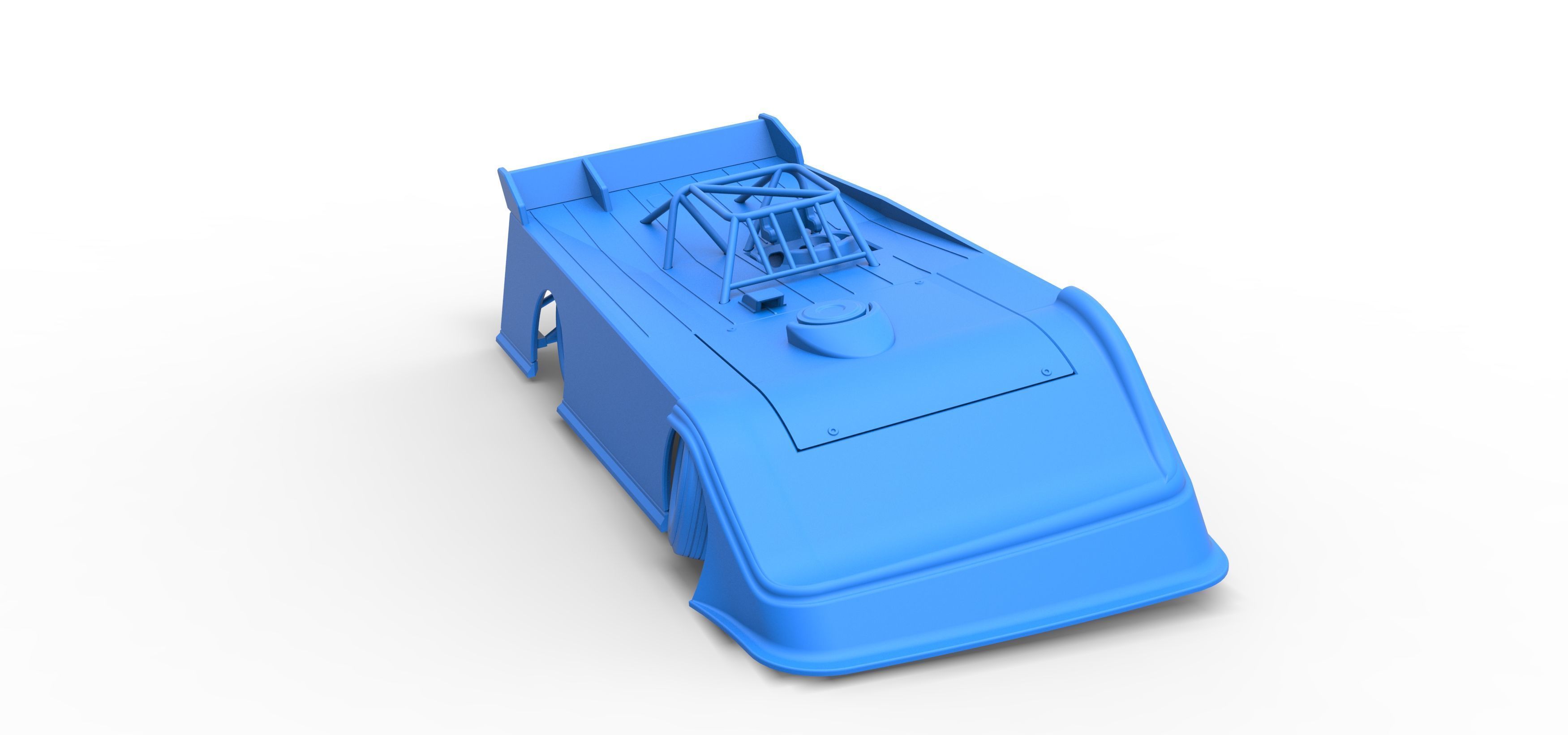 Super Dirt Late model while turning V2 Scale 1 to 25 3D print model_53